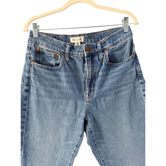 Madewell High-Rise Slim Boyjean Denim Jeans Womens Size 27 Medium Wash Casual Ev - Picture 5 of 12